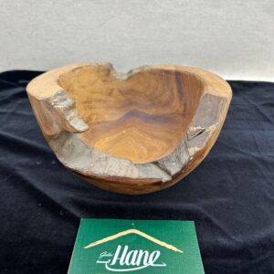 DOĞAL TEAK AĞACI TABAK 20 CM