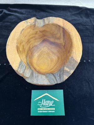 DOĞAL TEAK AĞACI TABAK 20 CM - Görsel 3