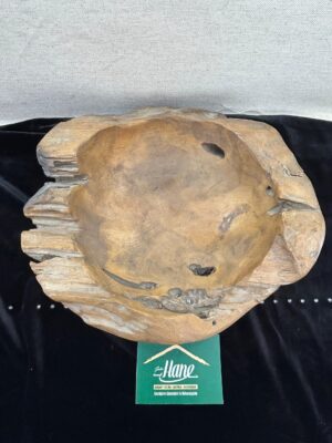 DOĞAL TEAK AĞACI TABAK 30 CM