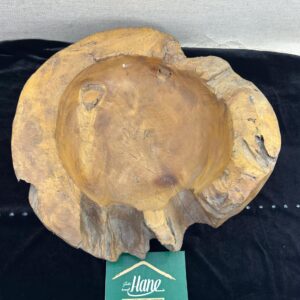DOĞAL TEAK AĞACI TABAK 30 CM