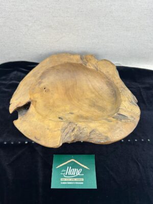 DOĞAL TEAK AĞACI TABAK 30 CM