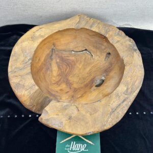 DOĞAL TEAK AĞACI TABAK 30 CM