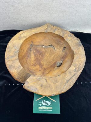 DOĞAL TEAK AĞACI TABAK 30 CM
