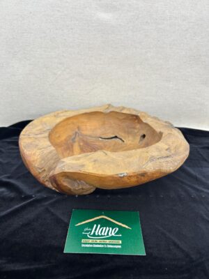 DOĞAL TEAK AĞACI TABAK 30 CM - Görsel 3