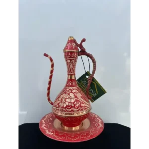 El İşlemeli Bakır Osmanlı İbrik Orta