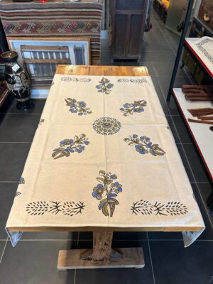 FİSKOS EL BASKISI MASA ÖRTÜSÜ 102 X 102 - Görsel 2