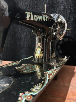 FLOWER MARKA ANTİKA  DİKİŞ MAKİNESİ (1900) - Görsel 7
