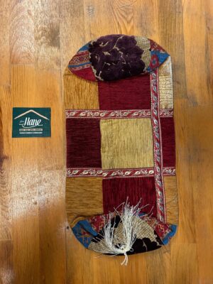 KUMAŞ PATCHWORK SİLİNDİR YASTIK 20 X 46