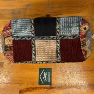 KUMAŞ PATCHWORK SİLİNDİR YASTIK 20 X 46