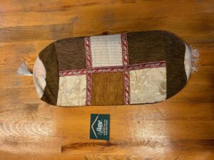 KUMAŞ PATCHWORK SİLİNDİR YASTIK 20 X 46