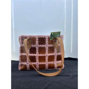 Patchwork Deri - Kilim Çanta Orta