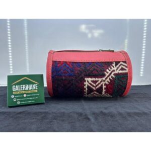 Silindir Deri - Kilim Çanta
